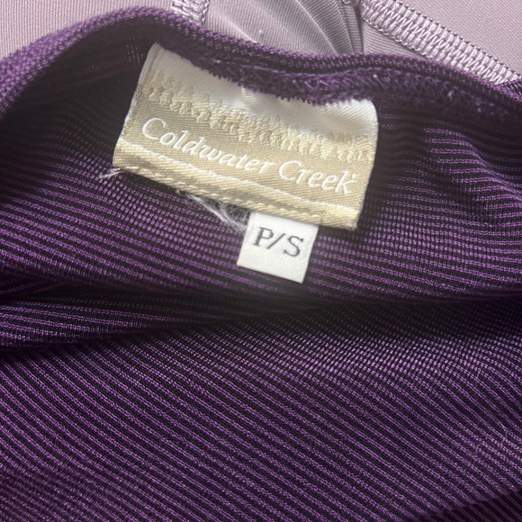 Women's Coldwater Creek Open Front One Button Stretchy Sweater Size Petite Small - Picture 2 of 4